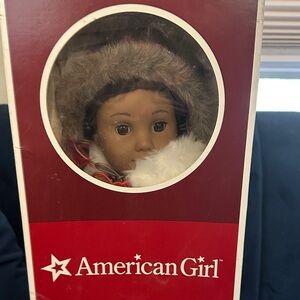American Girl Kaya Doll in Red Coat with Faux Fur Trim